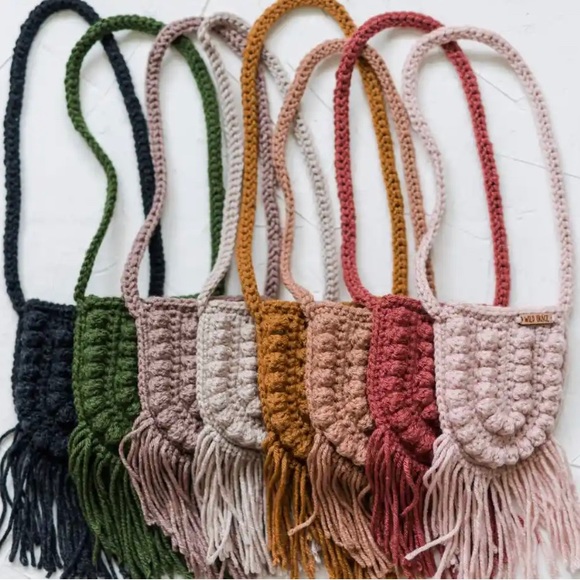 Crochet Boho Toddler Purse - Picture 2 of 8